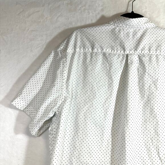 Old Navy XL Women's Top Polka Dot Short Sleeve Buttoned Casual Work Soft Comfort - Picture 6 of 10